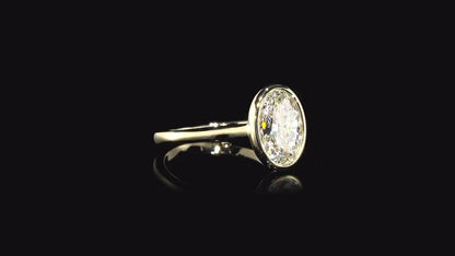 Solitaire Oval 1.00 ct Lab Grown Diamond Ring