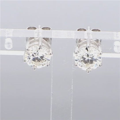 Solitaire 1.50 ct Lab Grown Diamond Earrings