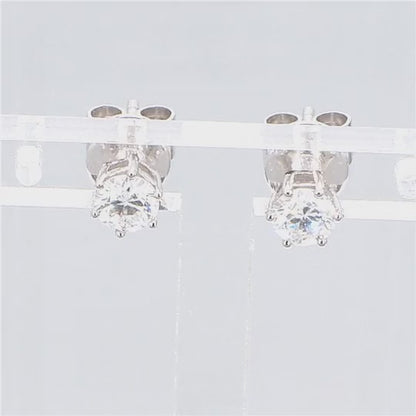 Solitaire 0.50 ct Lab Grown Diamond Earrings