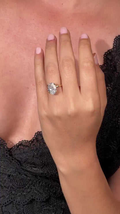 Solitaire Oval 1.50 ct Lab Grown Diamond Ring