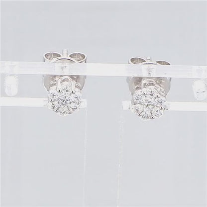 Essentia 0.26 ct Flower Lab Grown Diamond Earrings